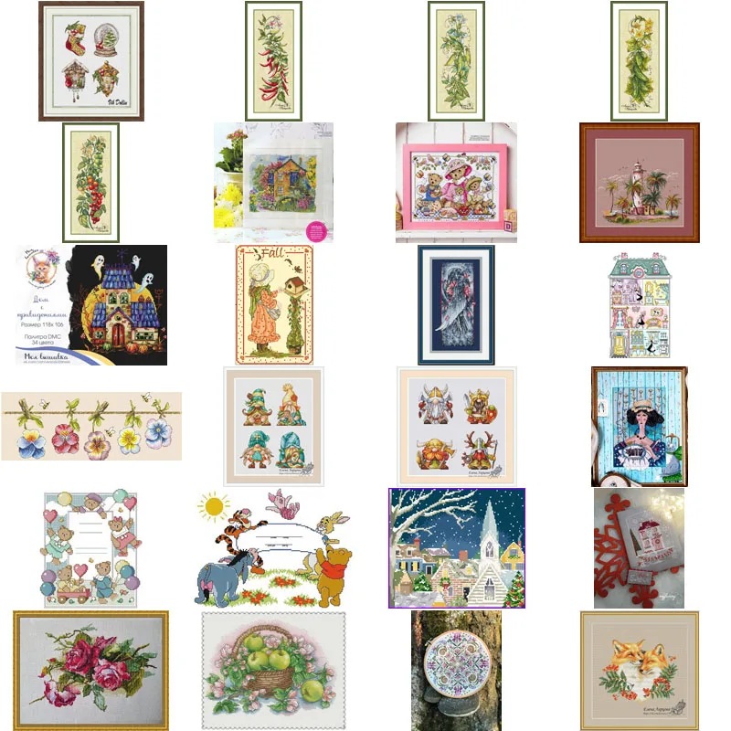 

Cross Stich Embroidery set Electronic drawing Girl Feeding Birds Cross Stich Needlework PDF by Email