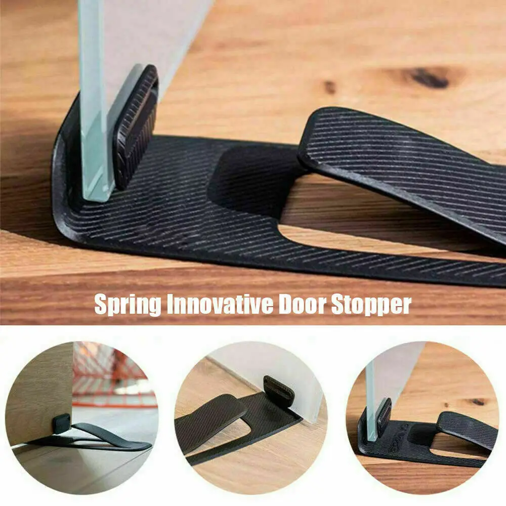 

Spring Innovative Door Stopper Properly Holds Door Open Wedge Holder Multi-function Door Stopper Home Safety Protector