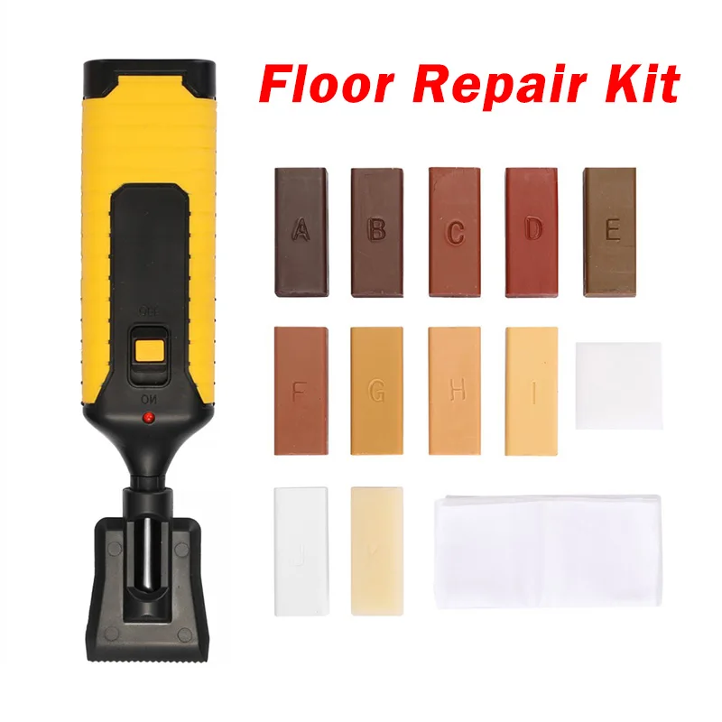 

Ceramic Tile Repairing Tool Set Furniture Scratch Fix Wax System Mending Tool Convenient Crack Fill Floor Surface Repairing Tool