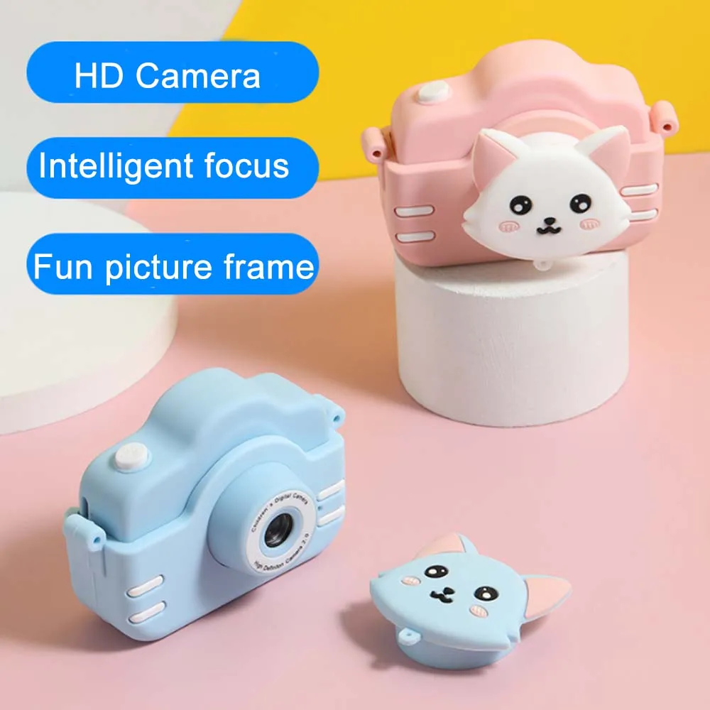 

2000 Вт Детская Цифровая камера 2 дюйма HD мультяшная двойная камера s видеорегистратор детский день рождения Рождественский подарок для мальч...