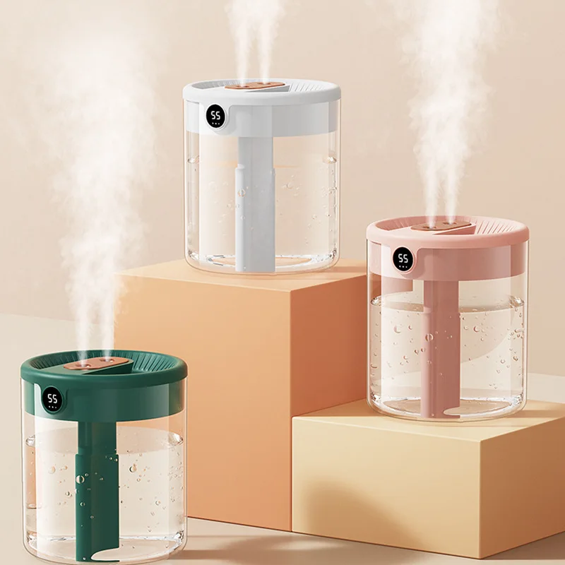 

2L Double Nozzle Air Humidifier LCD Display Aromatherapy Humidifiers Diffusers Large Capacity Aroma Essential Oils Diffuser