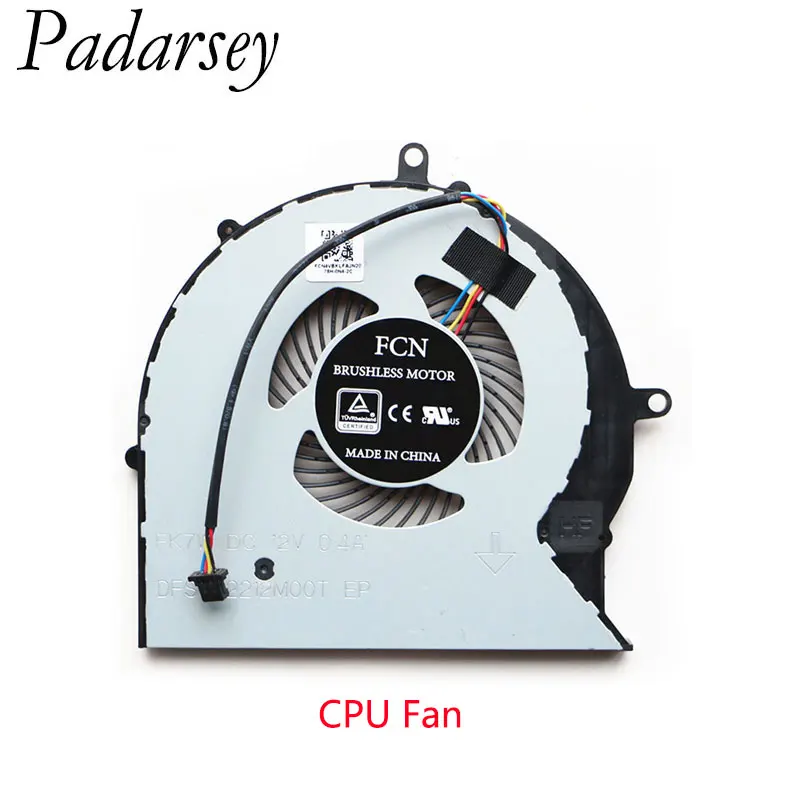 Кулер для охлаждения процессора Padarsey DFS552012M00T FK7V замена ASUS ROG Strix FX503 FX503VD GL703VM FX63V