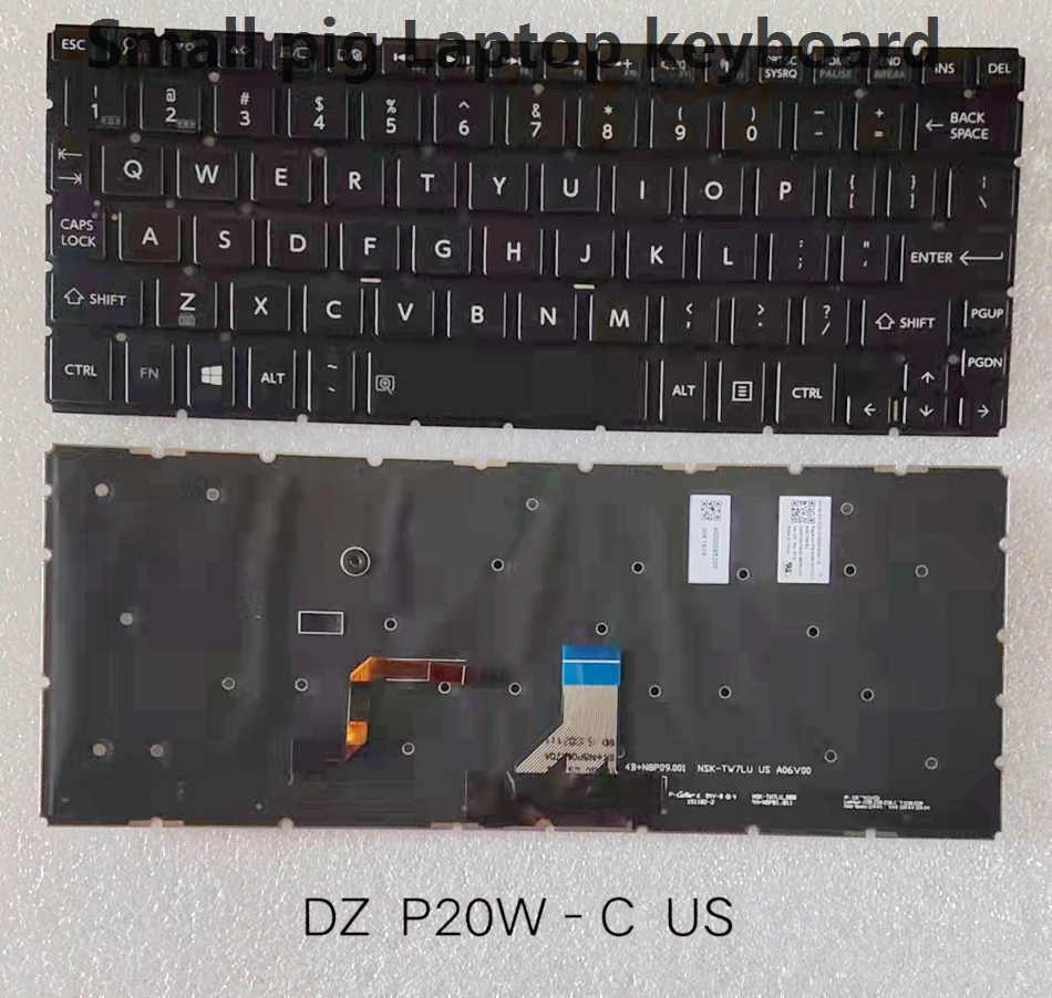 

US заменяет клавиатуру для Toshiba p20w-c L15W black Series с blackit US