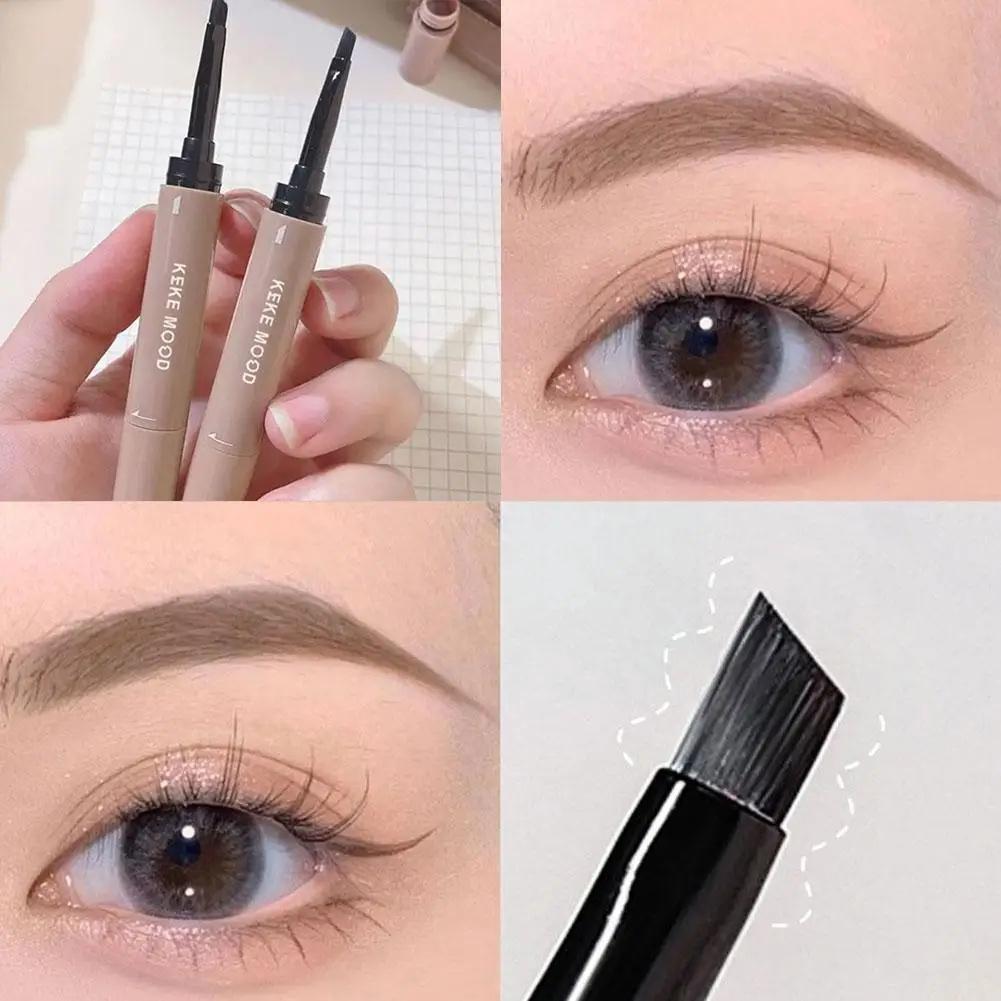 

Waterproof Eyebrow Dye Cream With Brush Double Head Shaping Fade Pencil Enhancer Lasting Not Long Brow Eyebrow Powder Makeu G9S3