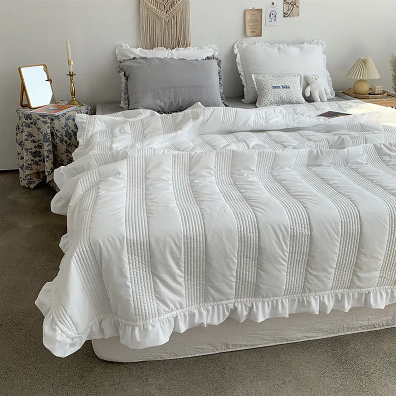 

Корейское хлопковое постельное белье OA 2 Ins, покрывало, летнее стеганое одеяло, утолщенное покрывало для кровати, декор для комнаты, покрывало для кровати