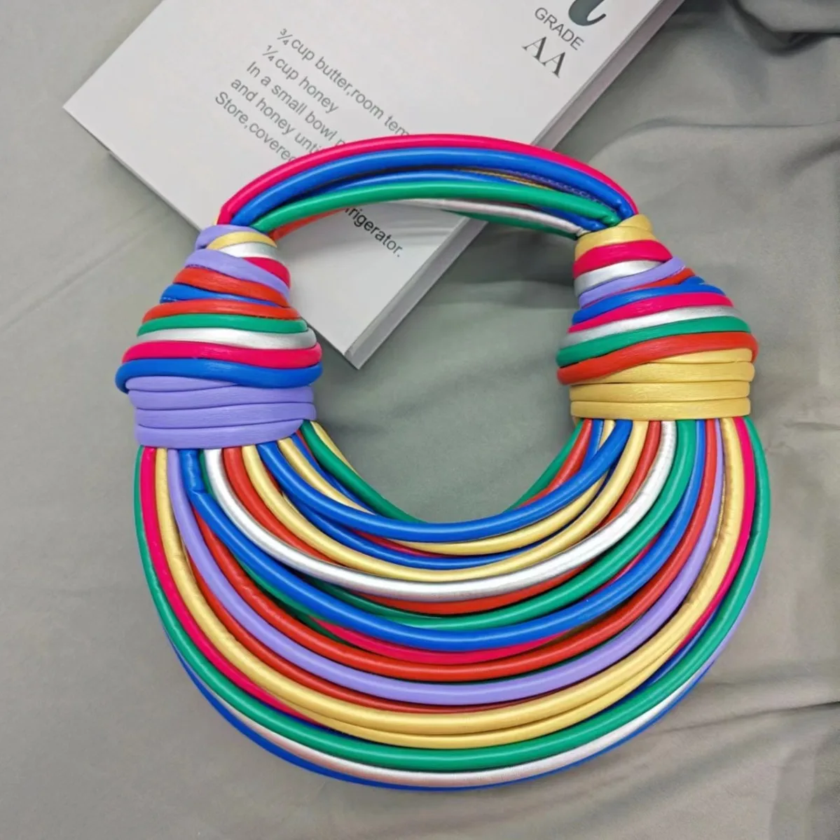 Женская тканая сумка ручной работы с узлом европейско-американские дизайнерские