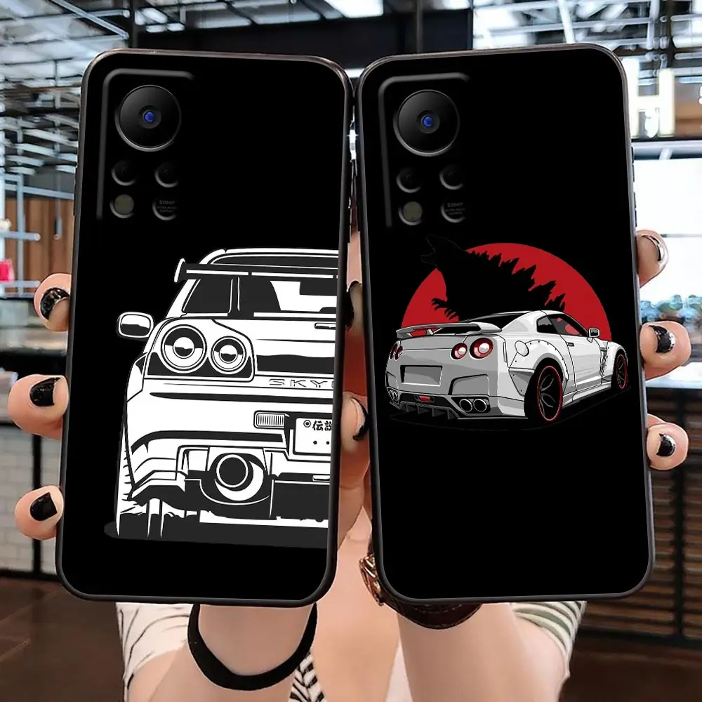 

Case For Infinix TECNO SPARK 7 6 Air Go 5 Pro HOT 20 20I 20S 5G 12 12I 11S 10I 8 9 Play Case N-Nissan Skyline R34 Cars Sport Car