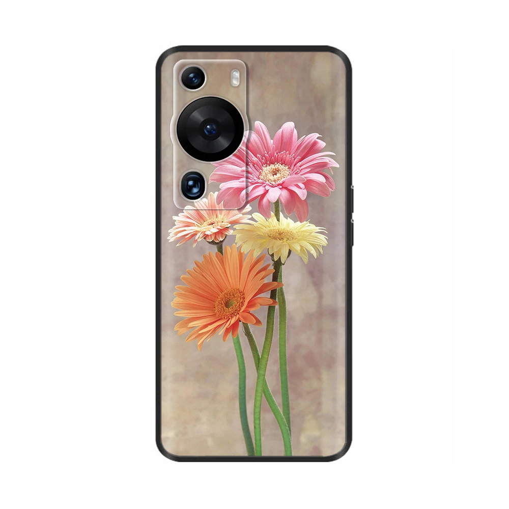 Черный силиконовый чехол для Huawei P60 мягкий противоударный Pro P60Pro MNA-LX9 MNA-AL00
