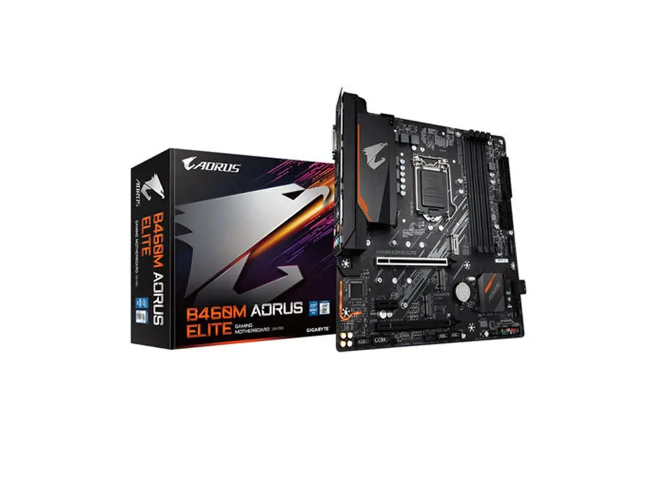 

Gigabyte GA B460M AORUS ELITE Motherboard Micro-ATX Intel B460 DDR4 M.2 128G Support 10 gen LGA 1200 CPU Disassemble Motherboard