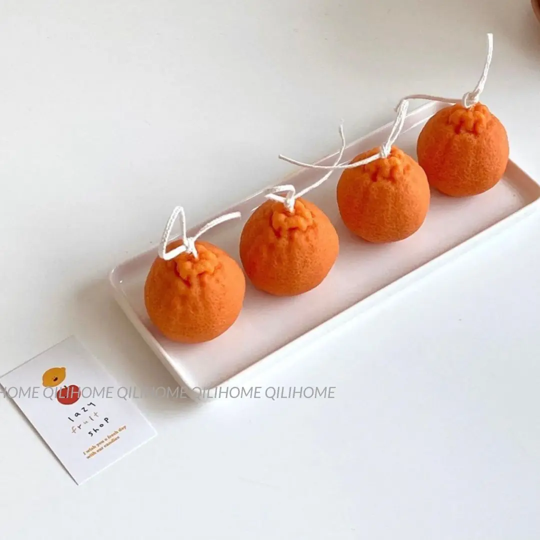 1 шт. Ароматизированная восковая свеча в форме фрукта ароматизированные свечи