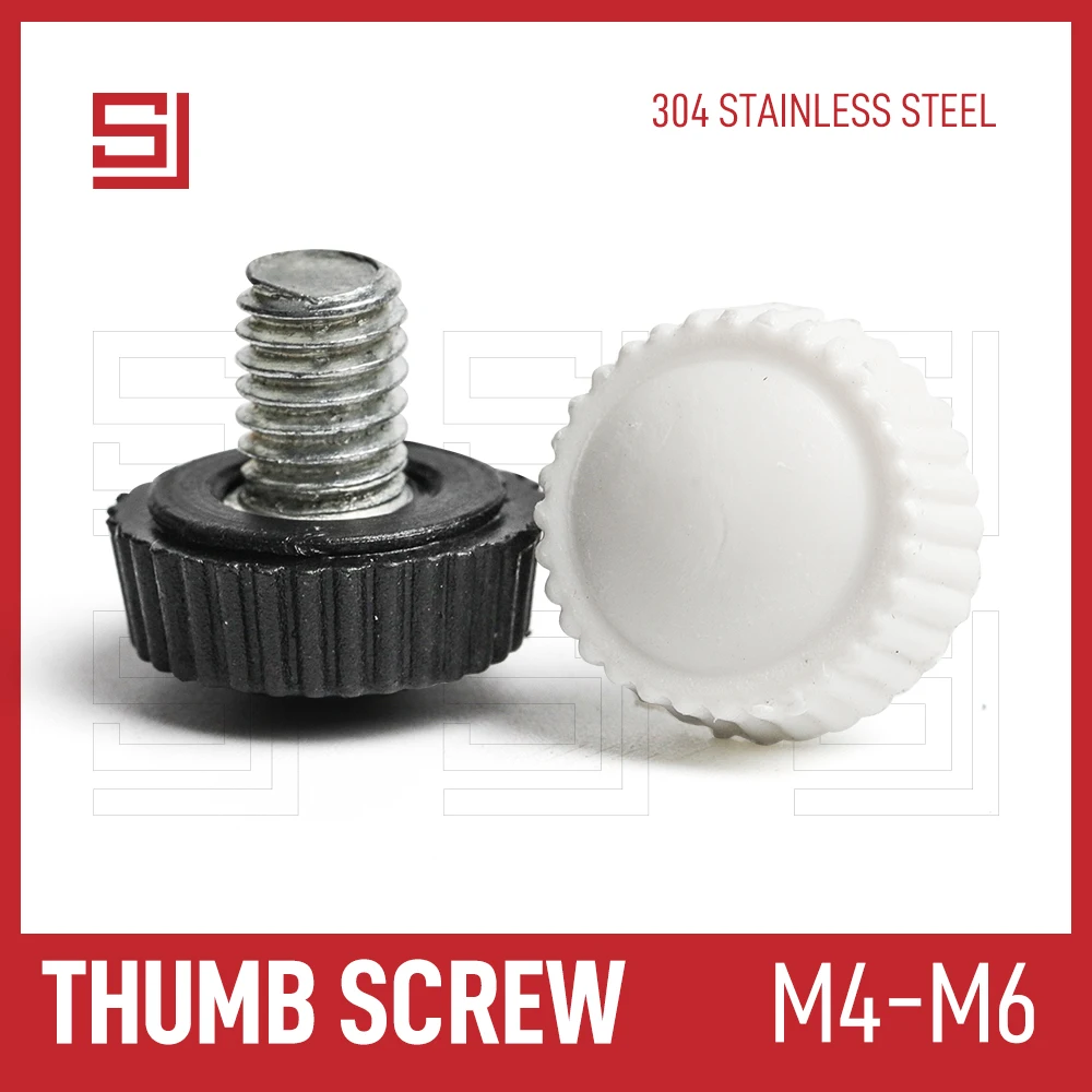 Ручные инструменты SJ болты с барашком 10/15/20 шт. пластиковая головка белая черная