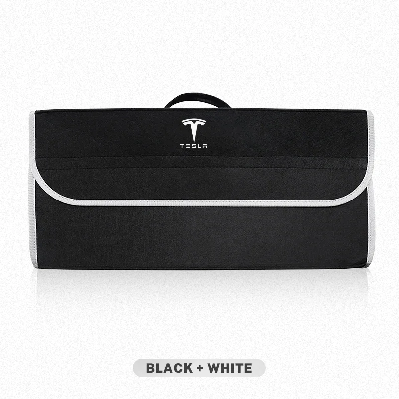 

Большой вместительный ящик для хранения багажника автомобиля, складная фетровая сумка-органайзер для Tesla Model-3 Model-S Model-X Model-Y Cybertruck Roadster