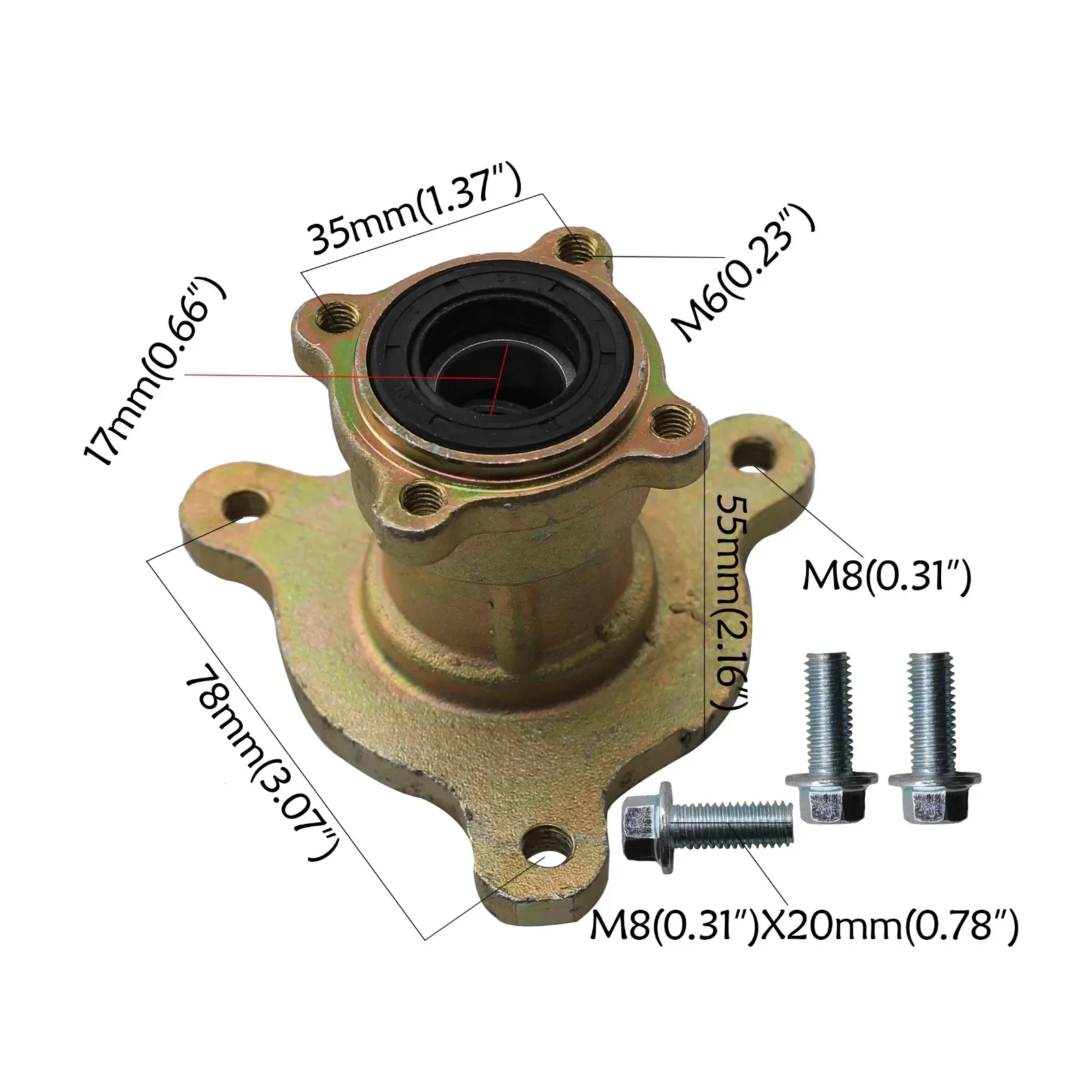 29-дюймовый комплект задней оси Go Kart 4 10-6 колес ступицы задняя шина для