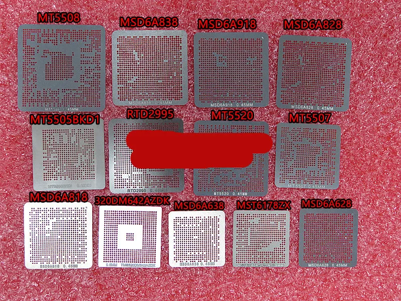 

Трафарет BGA для ЖК-телевизора, непосредственно Φ MT5507 5508 5520 MSD6A628 638 818 828 838 RTD2995