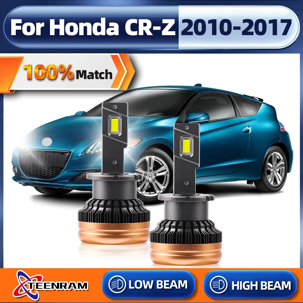 

D4S Canbus LED Headlights 60000LM Turbo Lamp CSP Chip Car Light 6000K 120W Plug&Play For Honda CR-Z 2010-2014 2015 2016 2017