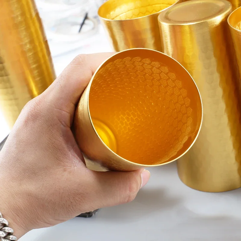 Алюминиевая кружка в японском стиле размер 400 мл идеально подходит для холодных