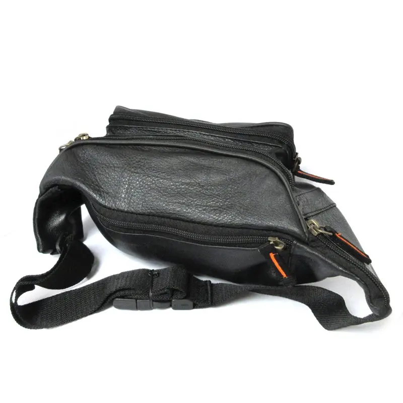Mens Genuine  Large Waist Belt Bag Organizer Womens Fanny Pack Hip Pouch