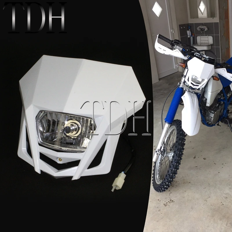 Передняя фара для мотоцикла 12 В 35 Вт Suzuki Honda CRF250 CRF450 KLX KX Yamaha CRF XR WR TE - купить по