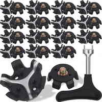 30pcs golf spikes golf shoe spikes replacements golf shoe studs golf spikes cleats with spike wrench tool