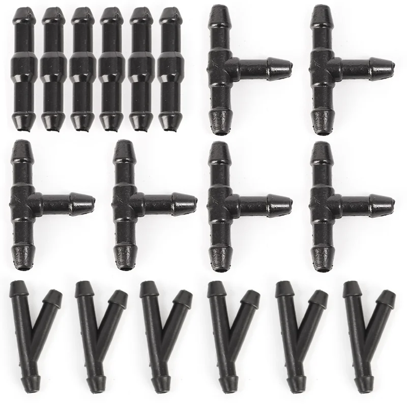 

18pcs Car Wiper Spray Pipe Joint T Y I Type Nozzle Hose Automobile Cleaning Windscreen Washer Joiner Pipe Connector Wiper Washer