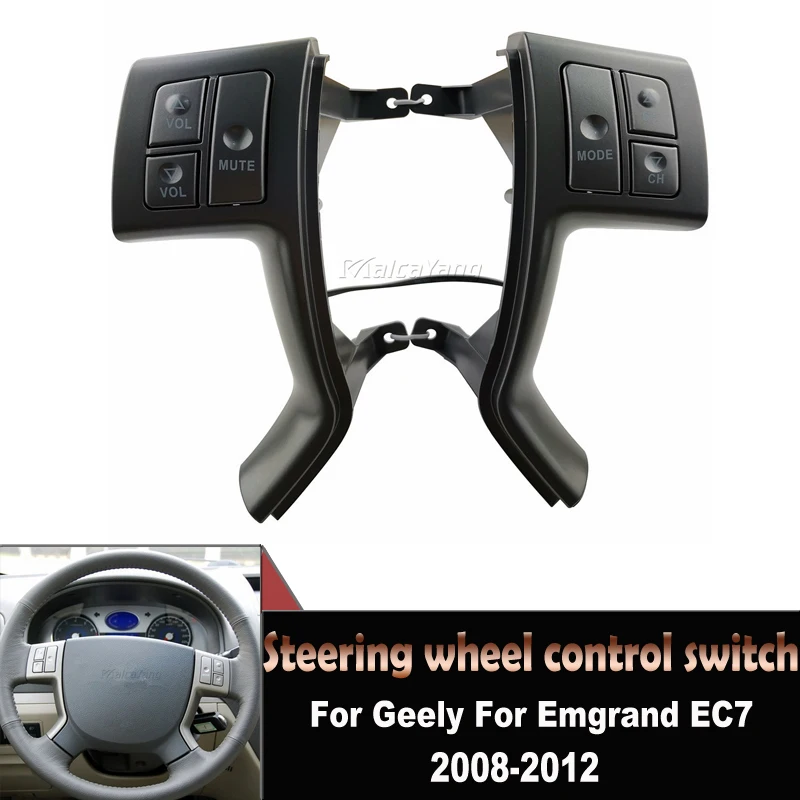 

For Geely Emgrand EC7 2008-2012 Car Accessories Steering Wheel Control Buttons Audio Music Volume Button Switch 84250-EC7