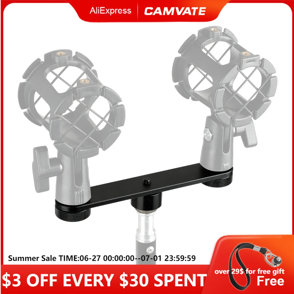 

CAMVATE двойная фотовспышка, T-образный кронштейн с внутренней резьбой 5/8-27 для фотостудии