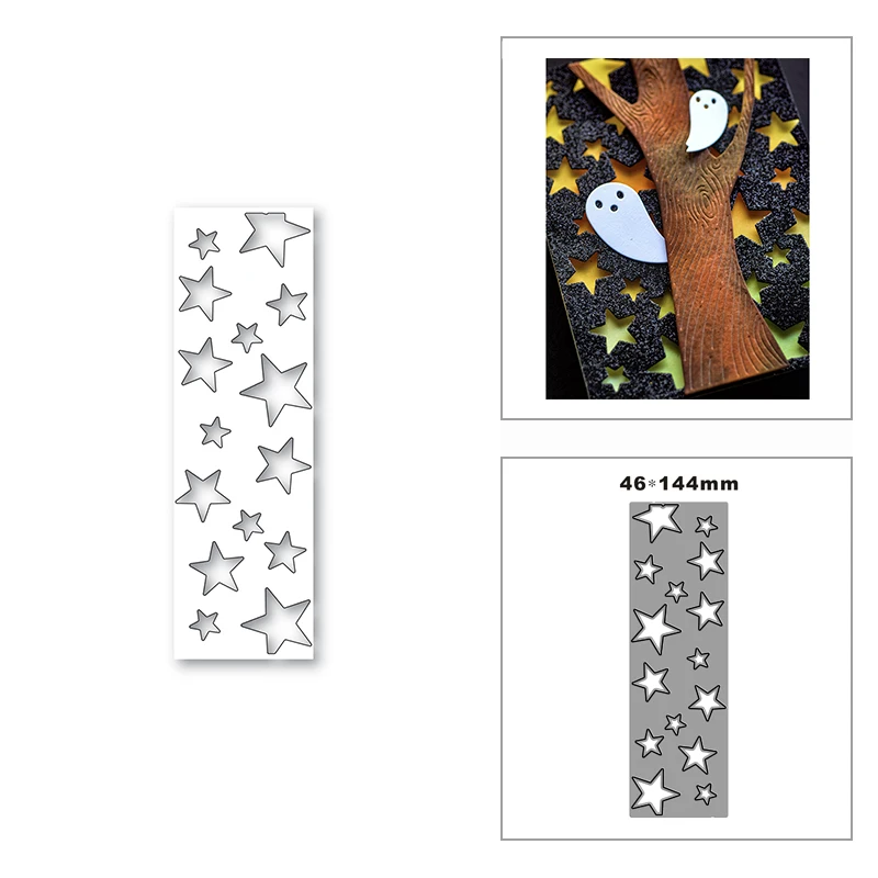 2022 Новый Хэллоуин пятиконечная звезда кружево металлическая резка используется