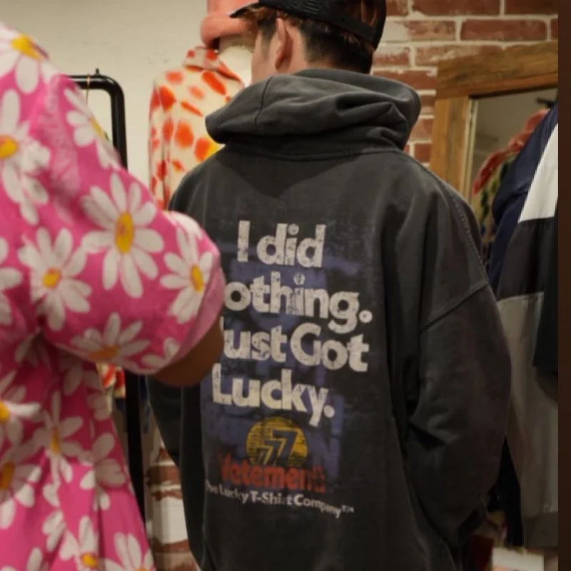 

Толстовка Мужская/женская с капюшоном и надписью, свободного покроя