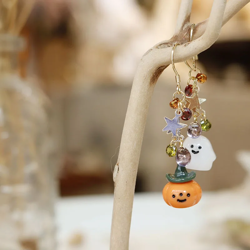 Оригинальные аксессуары в виде тыквы и призрака для фестиваля женские