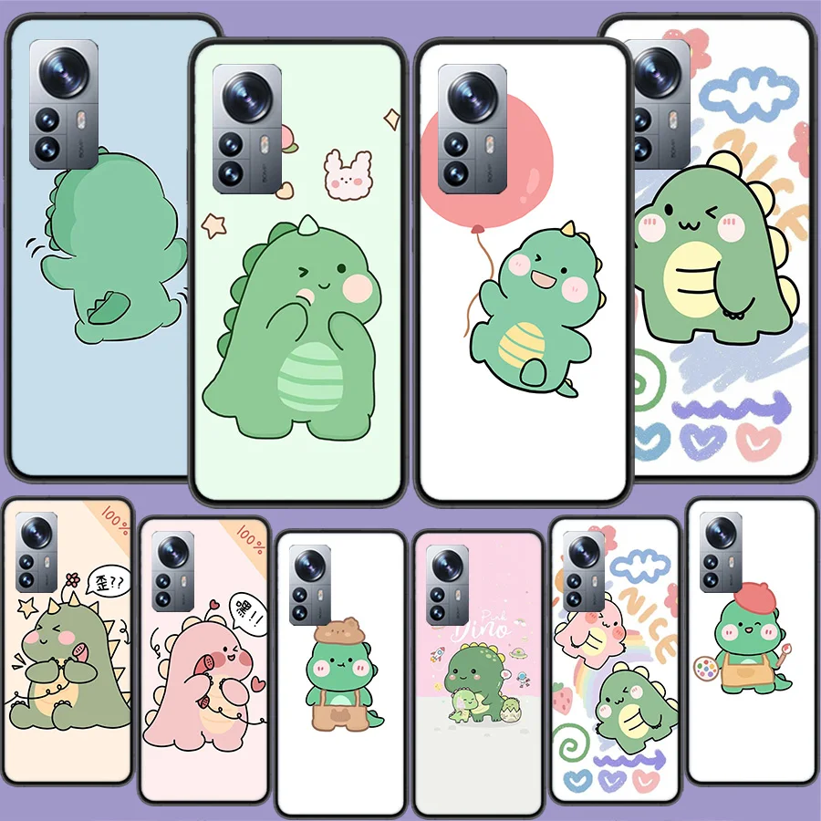 

Чехол для телефона с мультипликационным динозавром для Xiaomi Poco X3 NFC X4 GT M2 M3 M4 M5 M5S X5 Pro F3 F2 F1 Mi Note 10 Lite A3 CC9E, силиконовый чехол