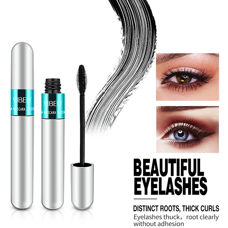 

Eyelashes Extension 4D Silky Black Mascara Thick Volume Thick Slender Curling Long Lasting Waterproof Mascara Eye Cosmetics