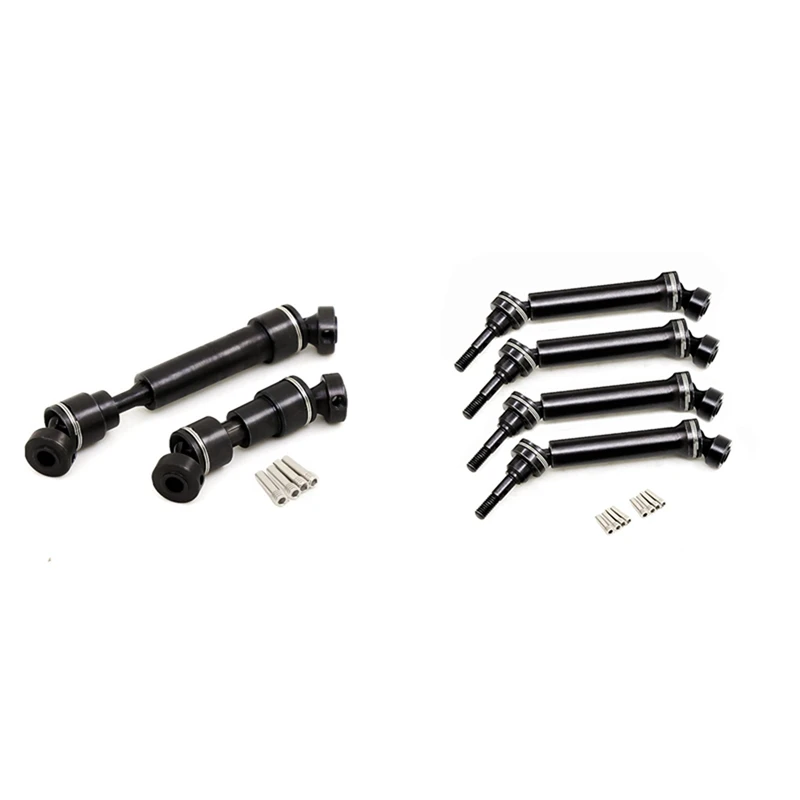 2Pcs Hard Steel Main Center Drive Shaft CVD 7250R for Traxxas 1/16 Mini E-Revo & 4Pcs Hard Steel Front Rear Drive Shaft