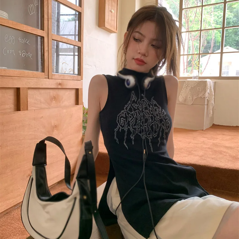 Женский жилет с круглым вырезом базовая майка без рукавов топы майки женская