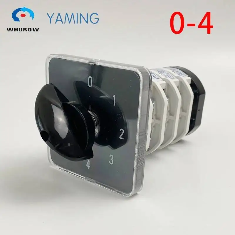 

Мульти 5 позиций YMZ12-32/4 переключение поворотный 660V 32 Ампер четыре этапа 4 уровня Серебряный токоподводящий 16 терминалы кулачковый переключатель