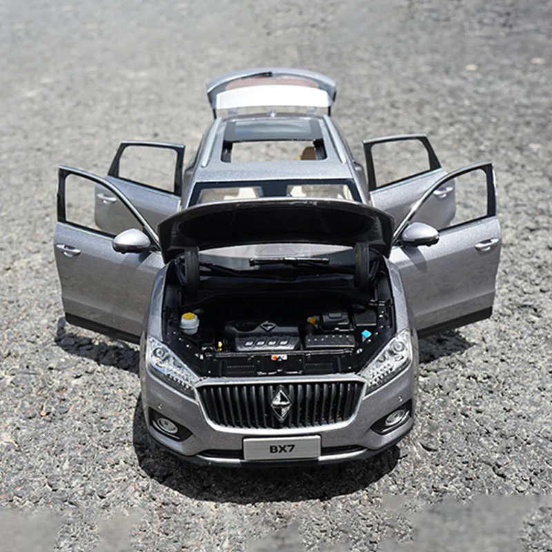 1:18 масштаб литой под давлением сплав BORGWARD BX7 внедорожник игрушки модель
