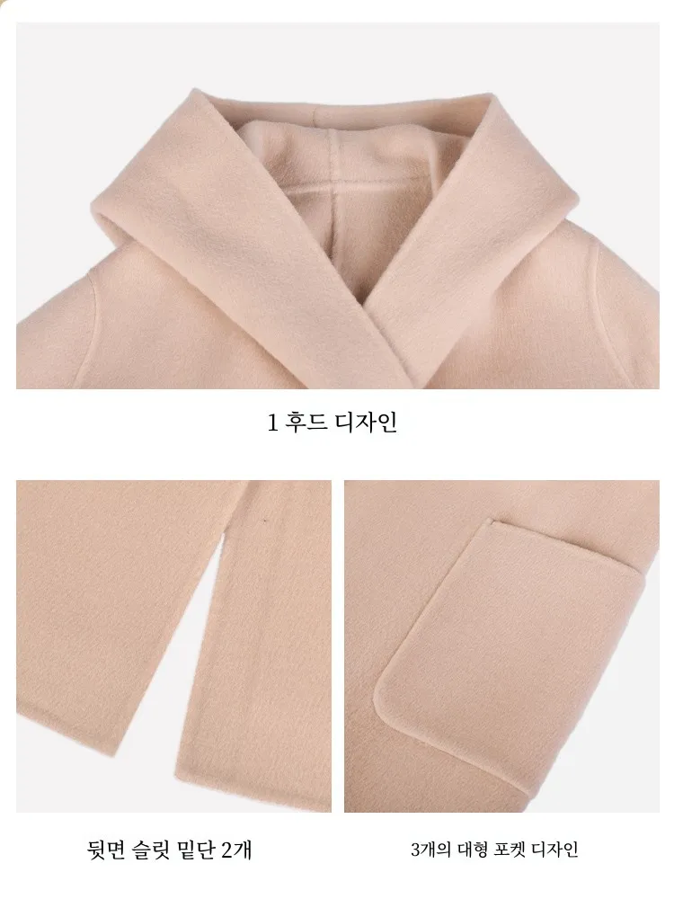 Eknr24 Новое зимнее двустороннее флисовое пончо женское пальто средней длины с