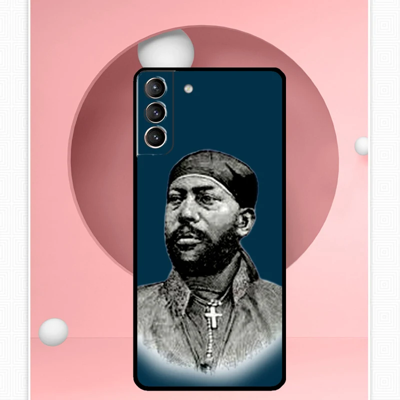 Чехол Emperor Menelik II из Эфиопии для Samsung Galaxy S24 S23 Ultra S22 S20 FE S21 Note 10 20 S8 S9 S10 Plus чехол