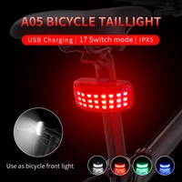 red white green blue light bike tail light usb charge rear bicycle flash lighting taillight cycle riding led taillamp accessory
