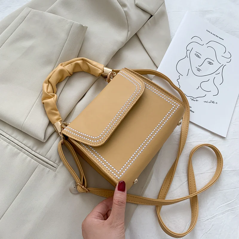 

Дамский кошелек, модная трендовая сумка-мессенджер в стиле Ins, летняя сумочка, популярная новинка, сумки-мессенджеры с внутренним карманом, универсальная твердая искусственная кожа