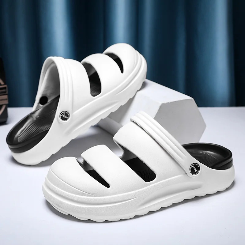 

Summer Men Women Slippers Comfortable Platform Outdoor Sandals Clogs Beach Slippers Flip Flops Indoor Home Slides Bathroom Shoes