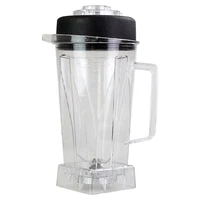 blender jar 64oz replacement transparent blender container with blade and lid fit for vitamix blender 64oz