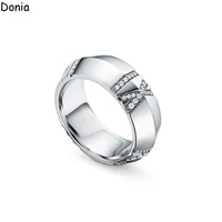 donia jewelry luxury roman numeral 925 silver micro set aaa zircon ring european and american fashion ring