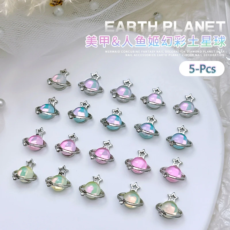 5 шт. декоративные патчи для ногтей русалка