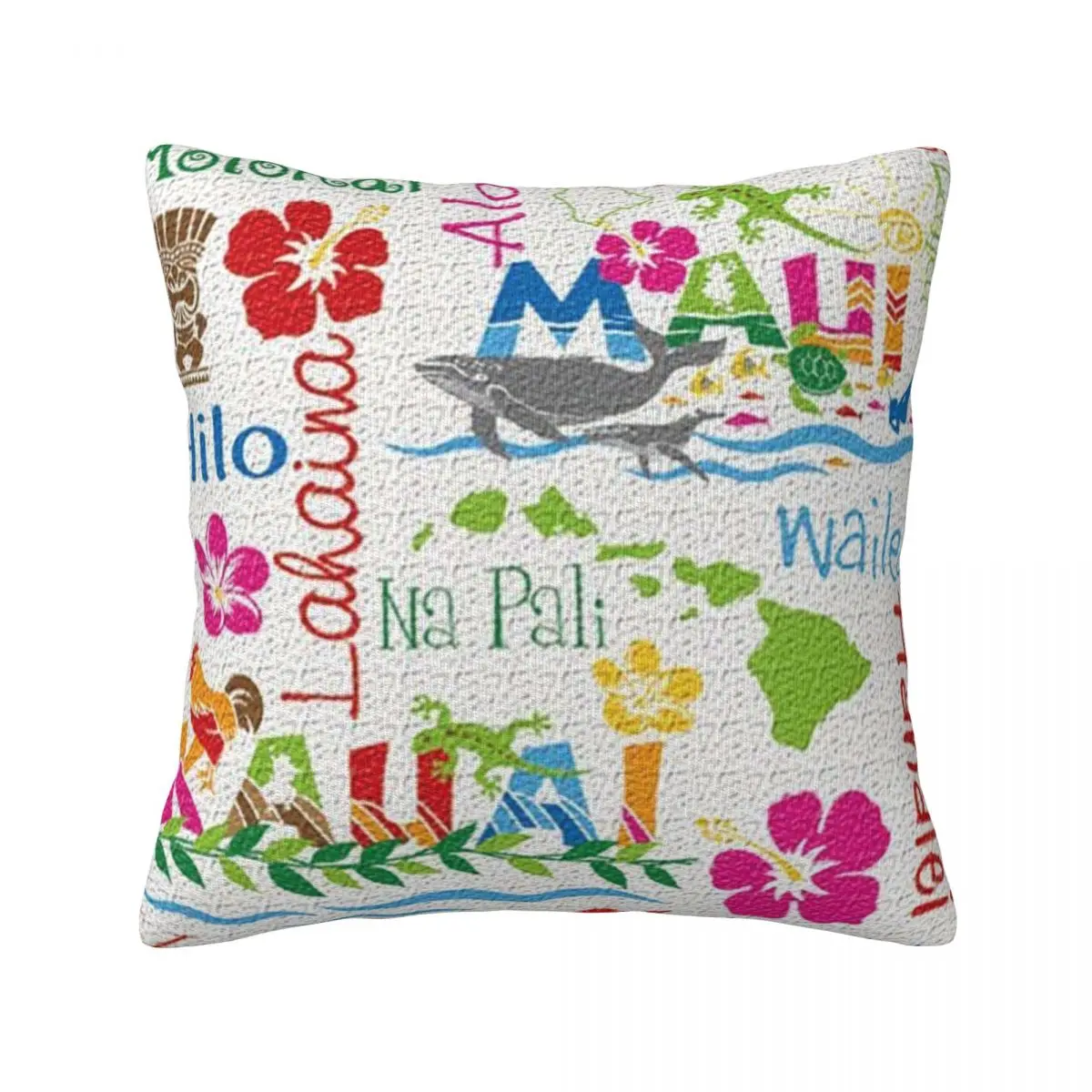 

Hawaiian Adventures Throw Pillow Cover Decorative Pillow Covers Home Pillows Shells Cushion Cover Zippered Pillowcase