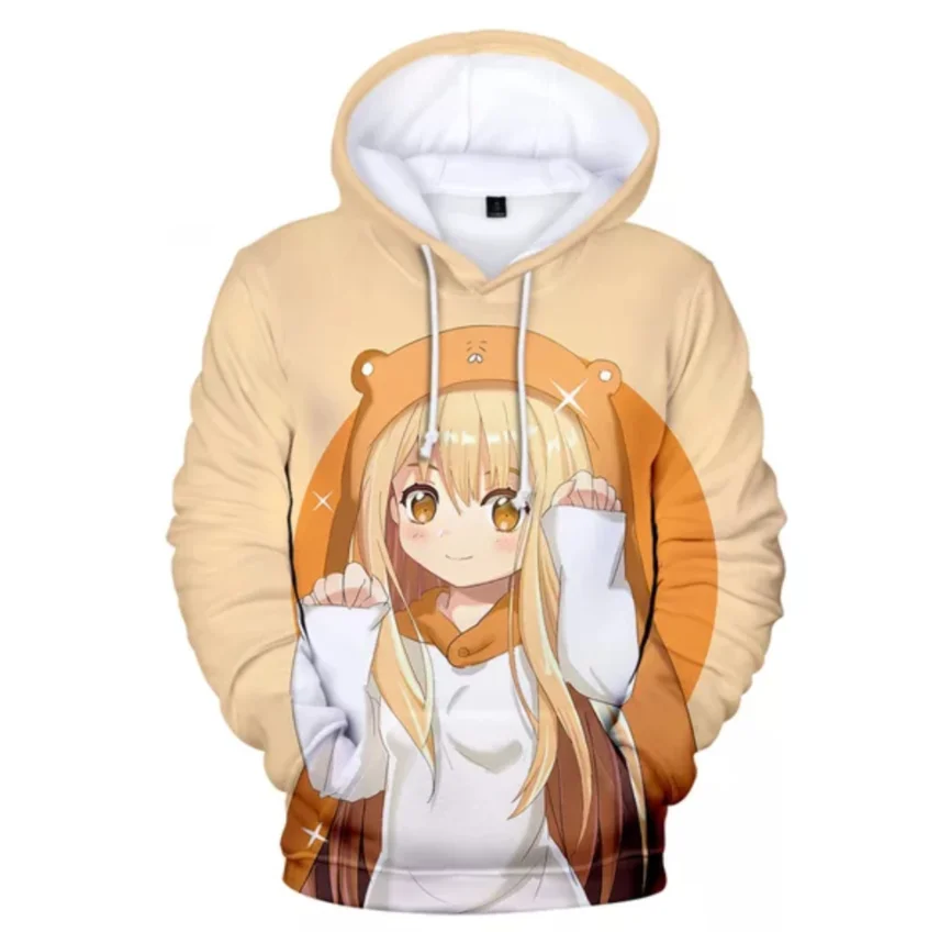 

Креативный модный смешной Himouto! Мужские/женские толстовки с 3D принтом Умару-Чан, повседневные толстовки, пуловеры с длинным рукавом для взро...