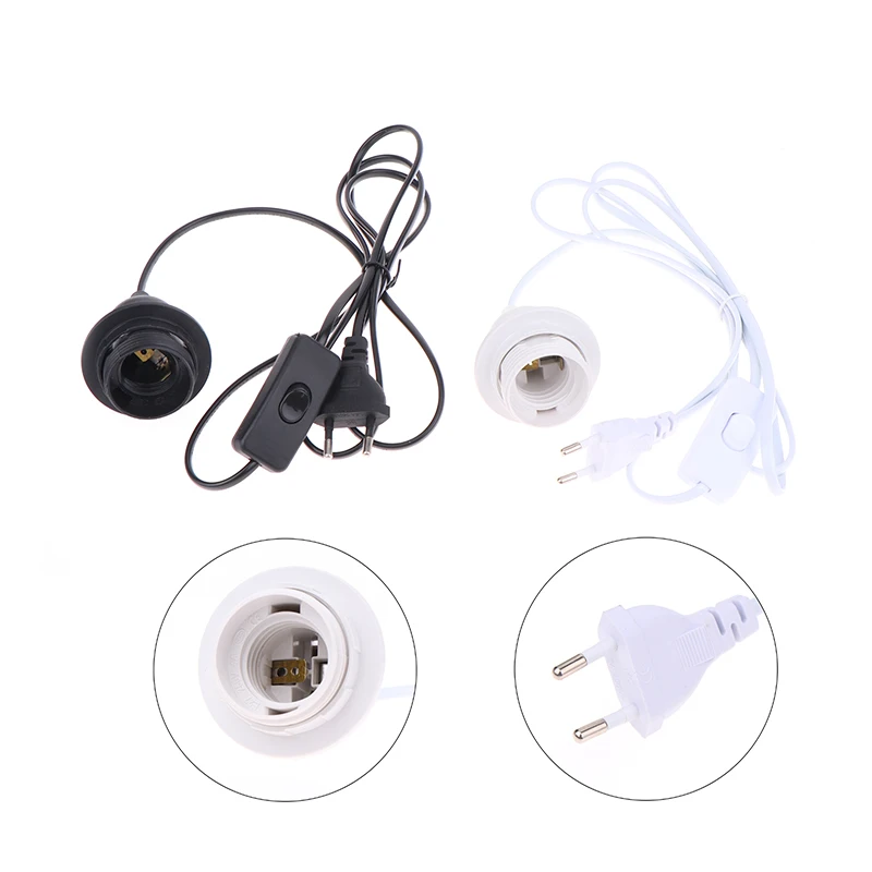 Подвесной светильник E27 стандарта ЕС 1 8 м осветительные приборы лампочки адаптер