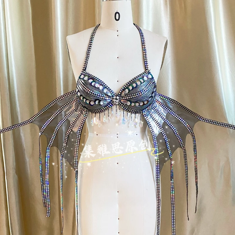 Оригинальный дизайн ручная работа блестки ракушки бисероплетение бахрома