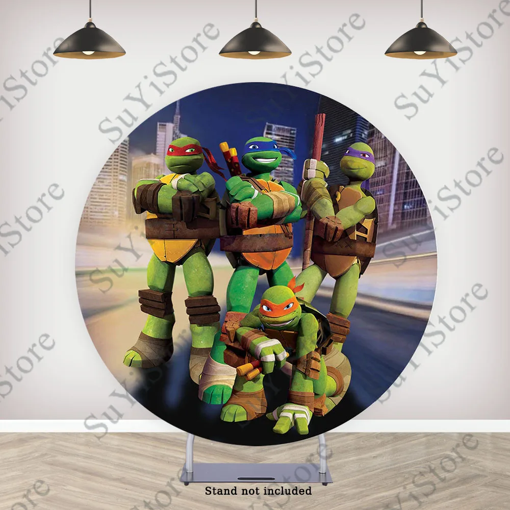 Подростковый мутант Черепашки-ниндзя круглый фон для фотосъемки мальчиков день