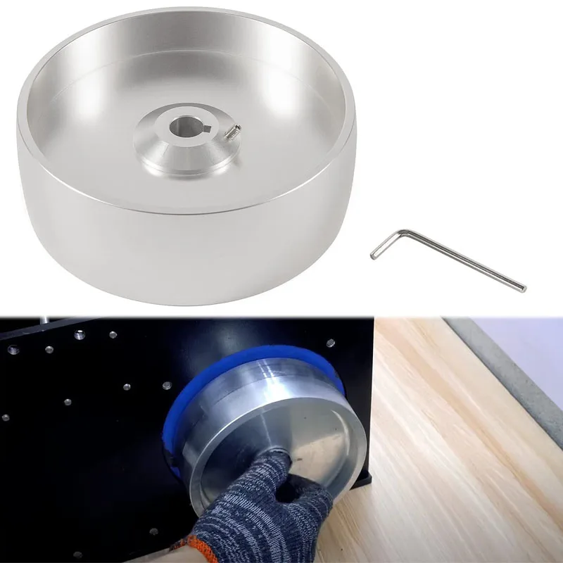 

Belt Grinder 2x72 Wheel Set Knife Grinder 6" Drive Wheel Crowned With 5/8" Hole