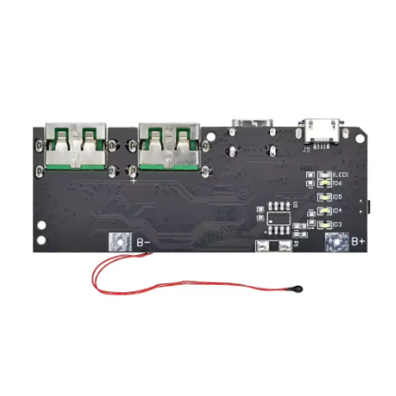 QC4.0 QC3.0 LED Dual USB 5 В 4 А 22 Вт Micro/Type-C Мобильный внешний аккумулятор 18650 Модуль зарядки